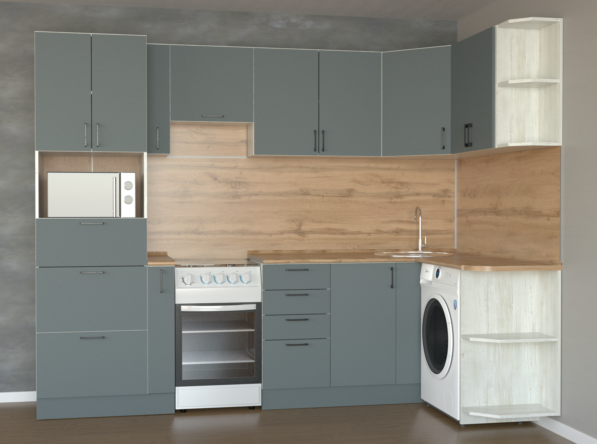 Кухонный гарнитур угловой №7 в Барнауле купить