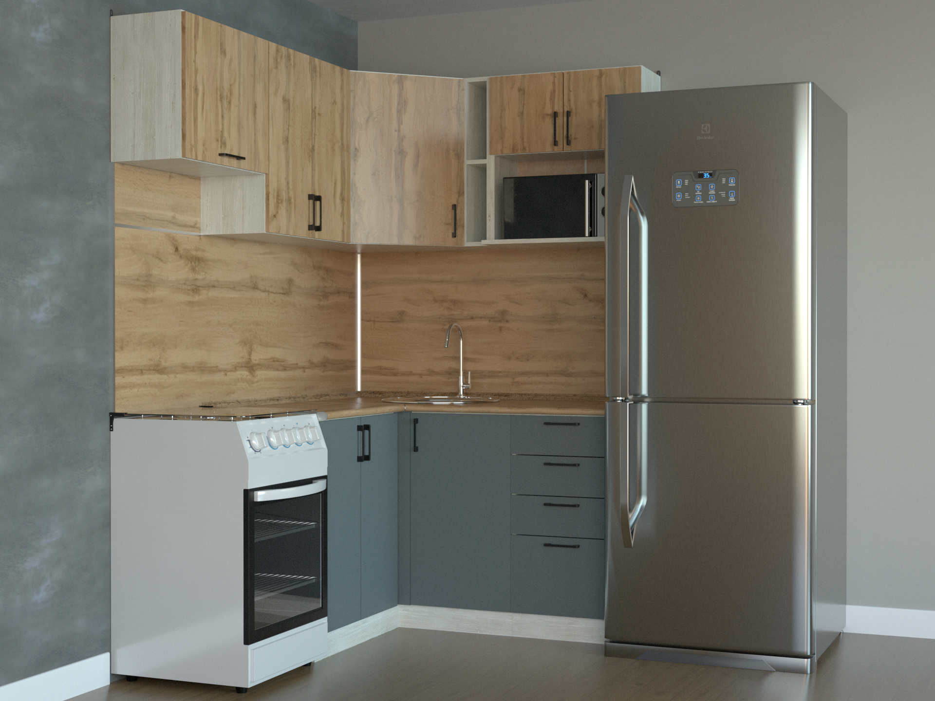 Кухонный гарнитур угловой 1 в Барнауле купить