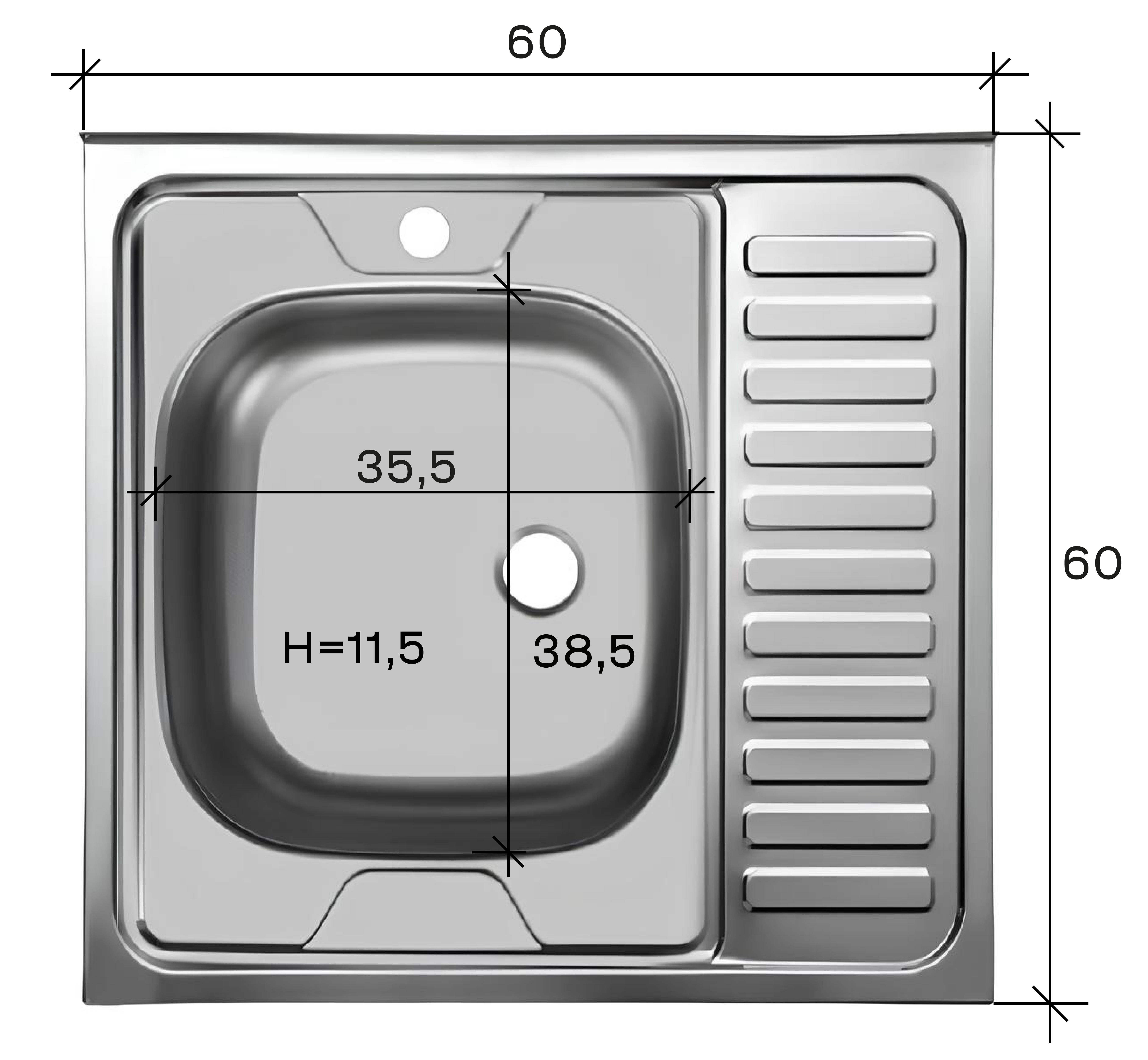 Раковина накладная 60*60 см в Барнауле купить