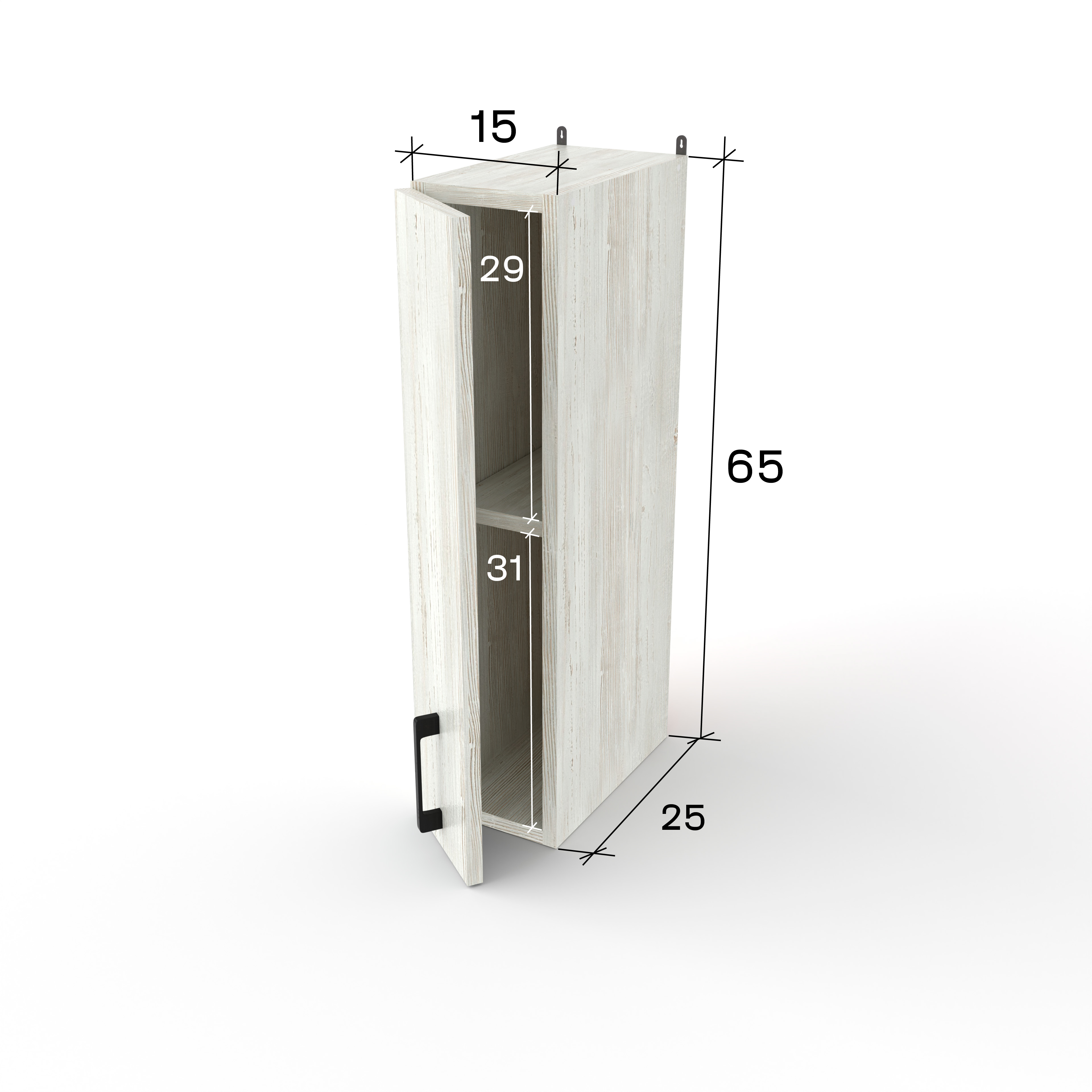 Шкаф навесной 15 см Сосна в Барнауле купить