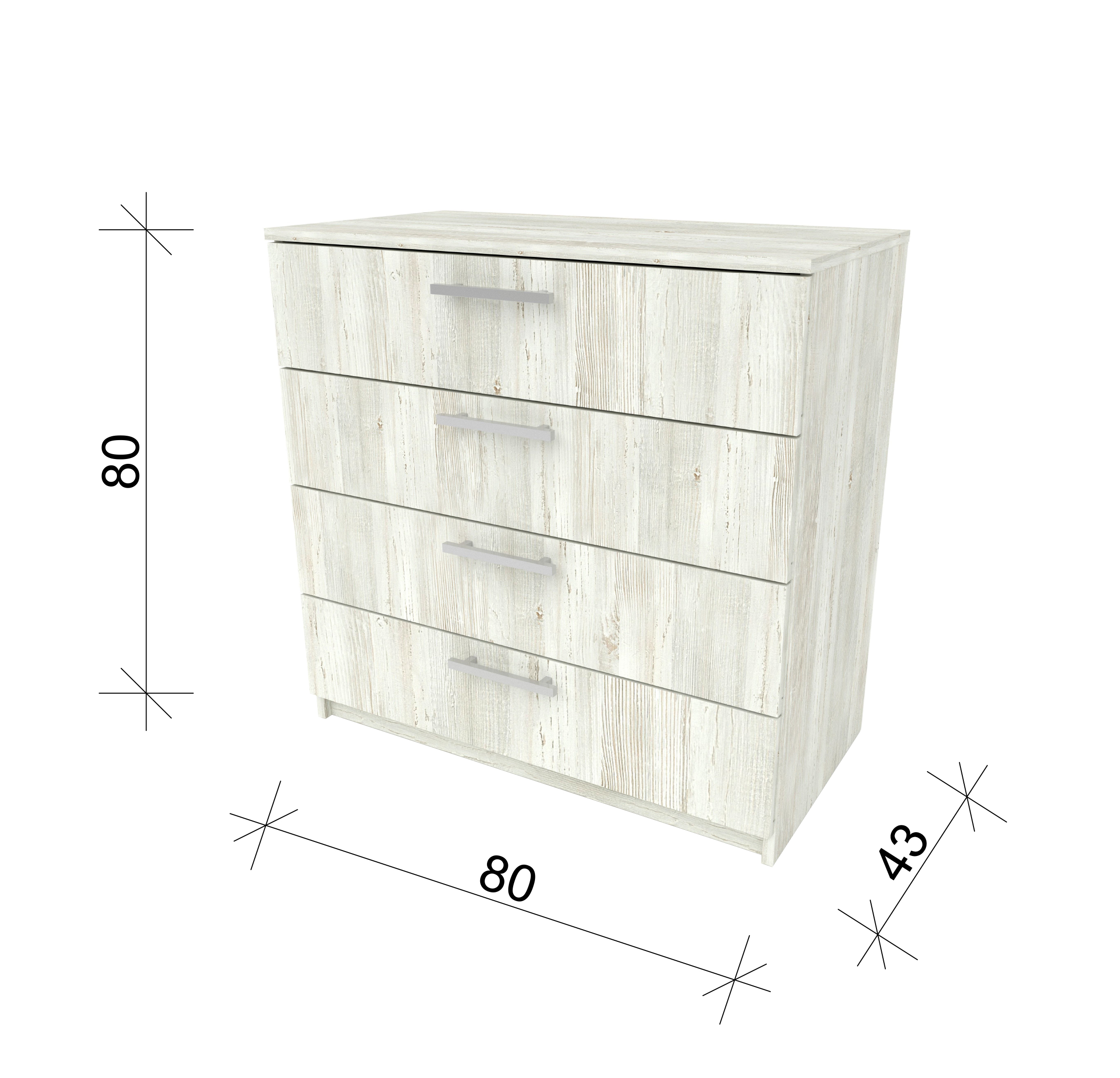 Комод ТВОЙ 80*80*43 см в Барнауле купить