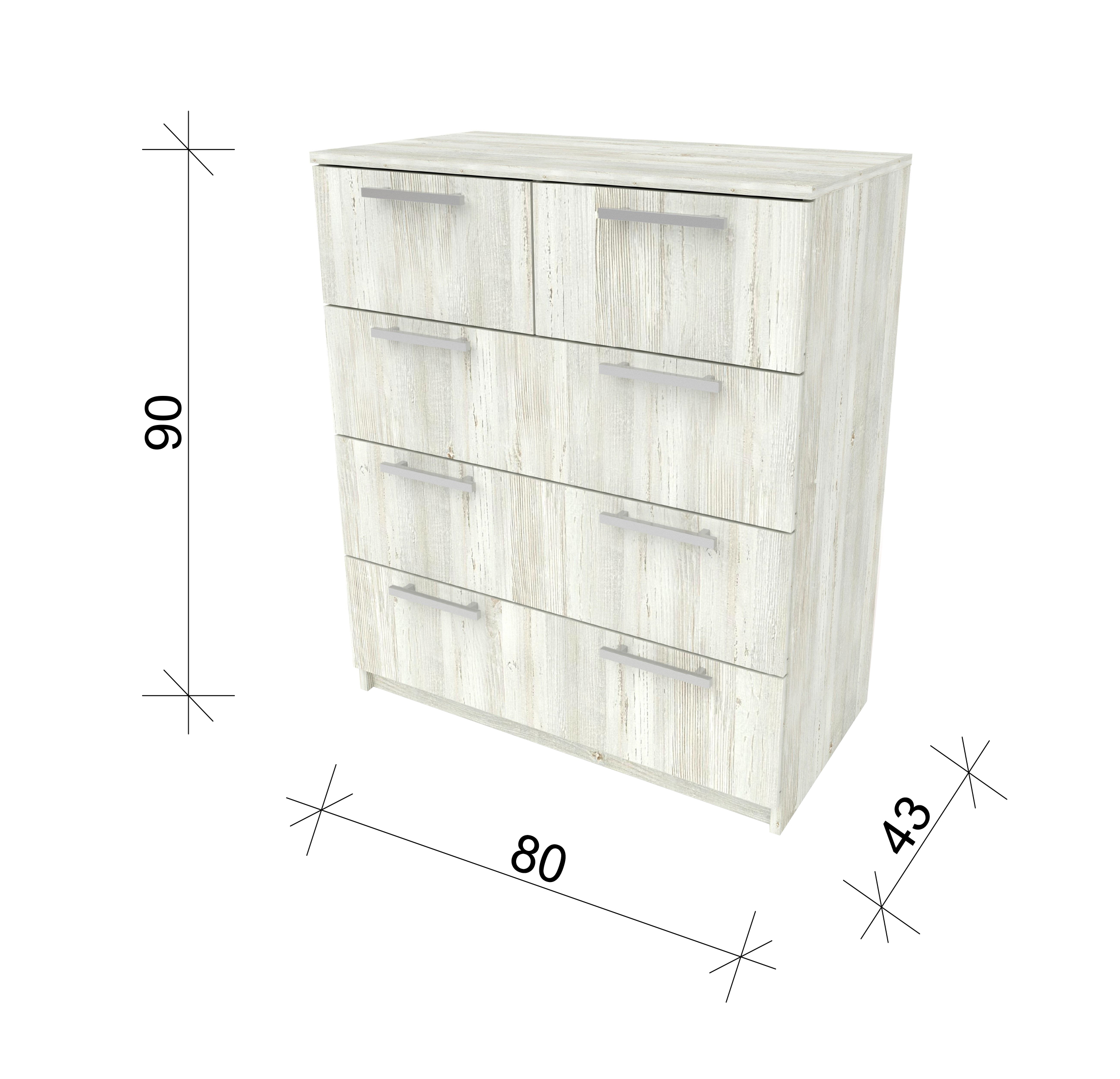 Комод ТВОЙ 90*80*43 см в Барнауле купить