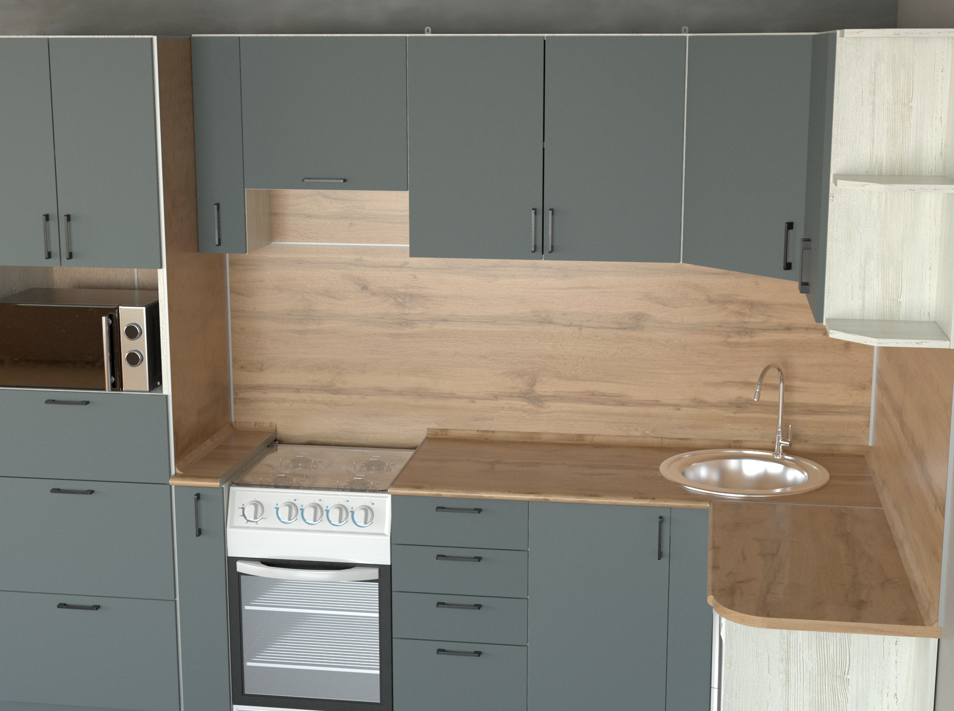 Кухонный гарнитур угловой №7 в Барнауле купить