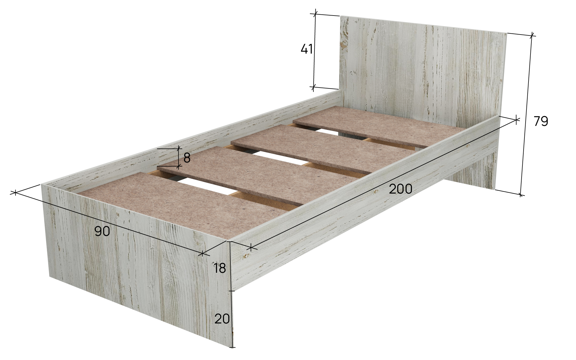 Кровать 90*200 см в Барнауле купить