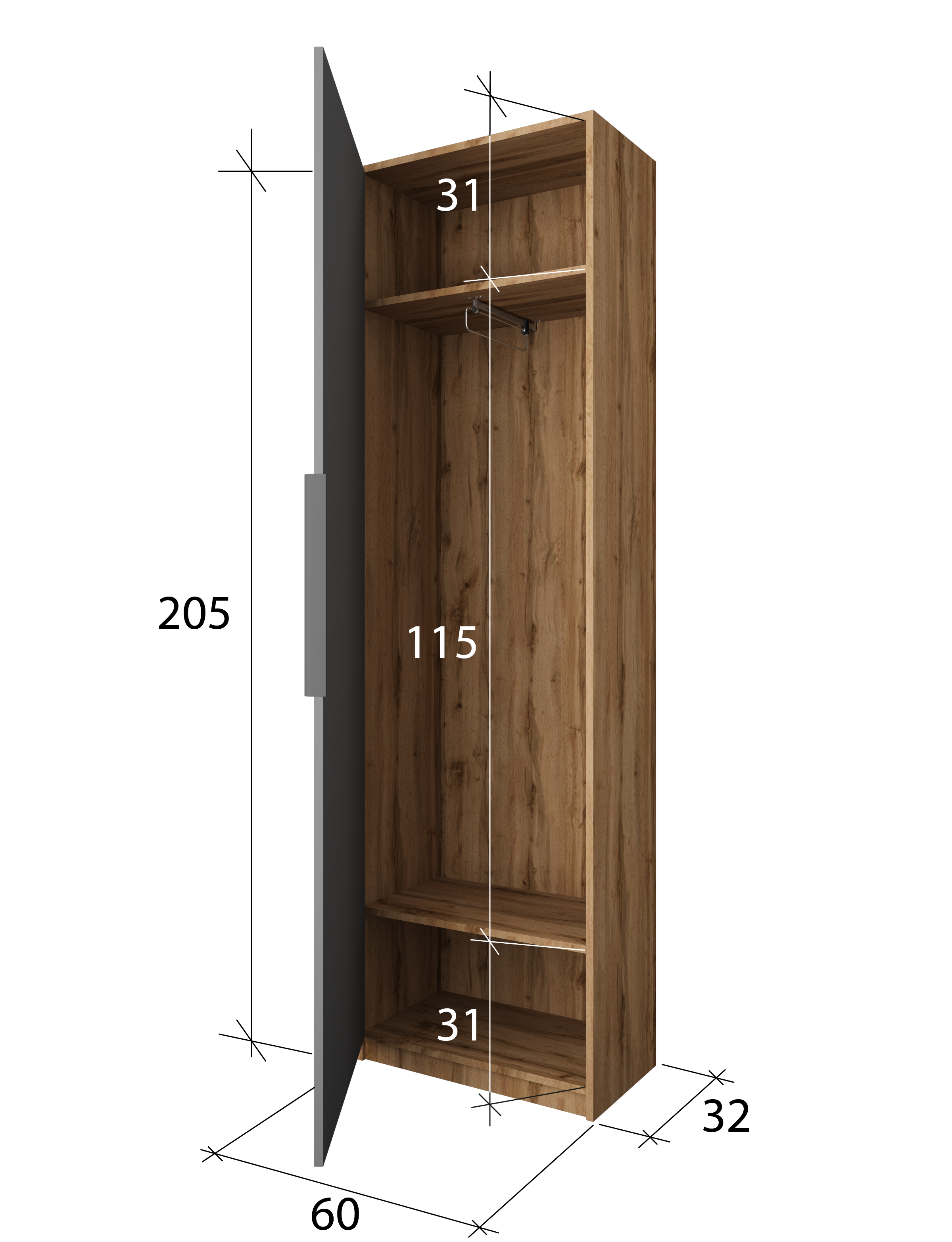 Шкаф 205*60*35 см в Барнауле купить