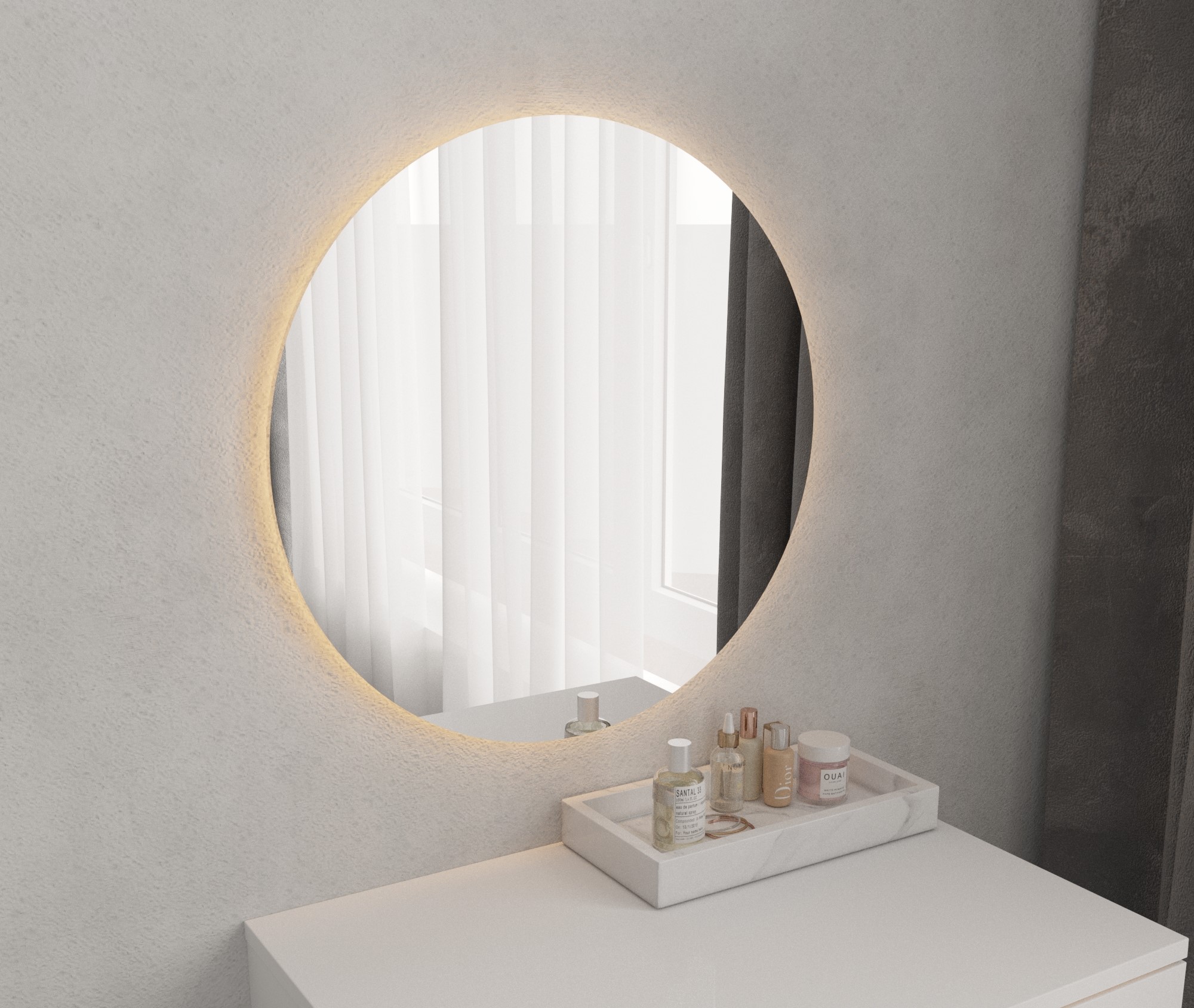 Зеркало с подсветкой R-50см в Барнауле купить