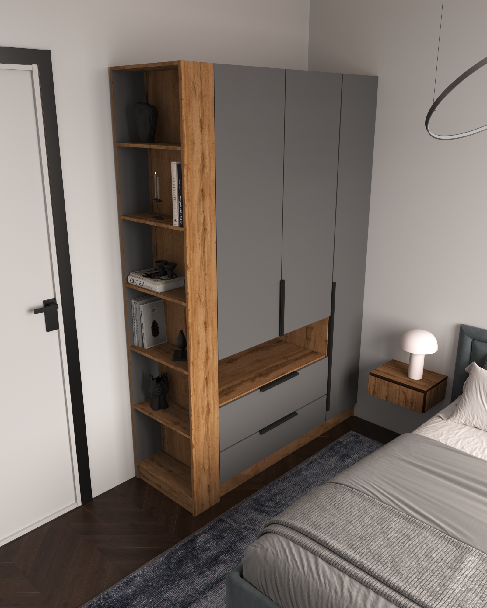 Полка на торец шкафа 240 х 55 х 20 см в Барнауле купить