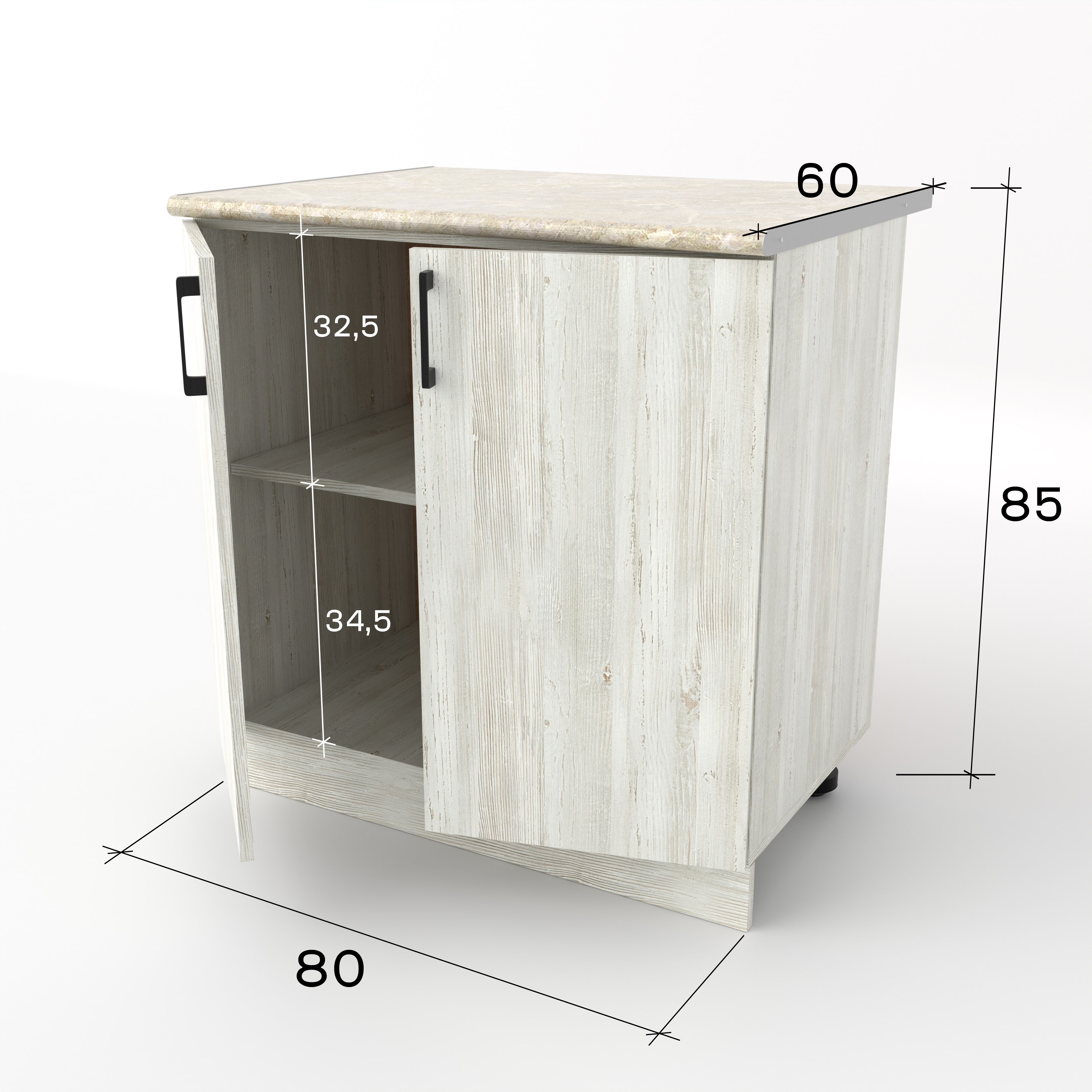 Стол разделочный 80 см Сосна в Барнауле купить