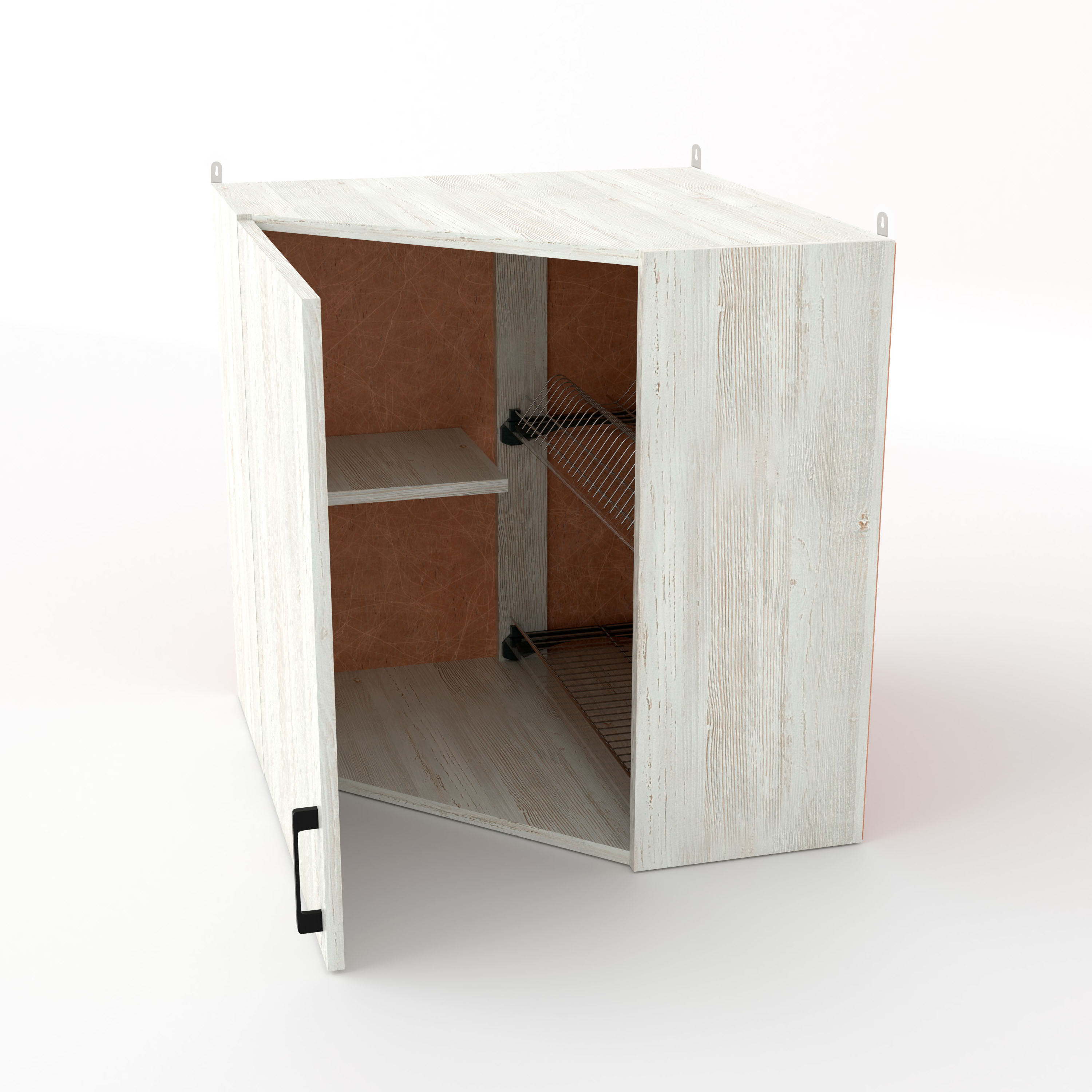 Навесной шкаф д/сушки угловой Сосна в Барнауле купить