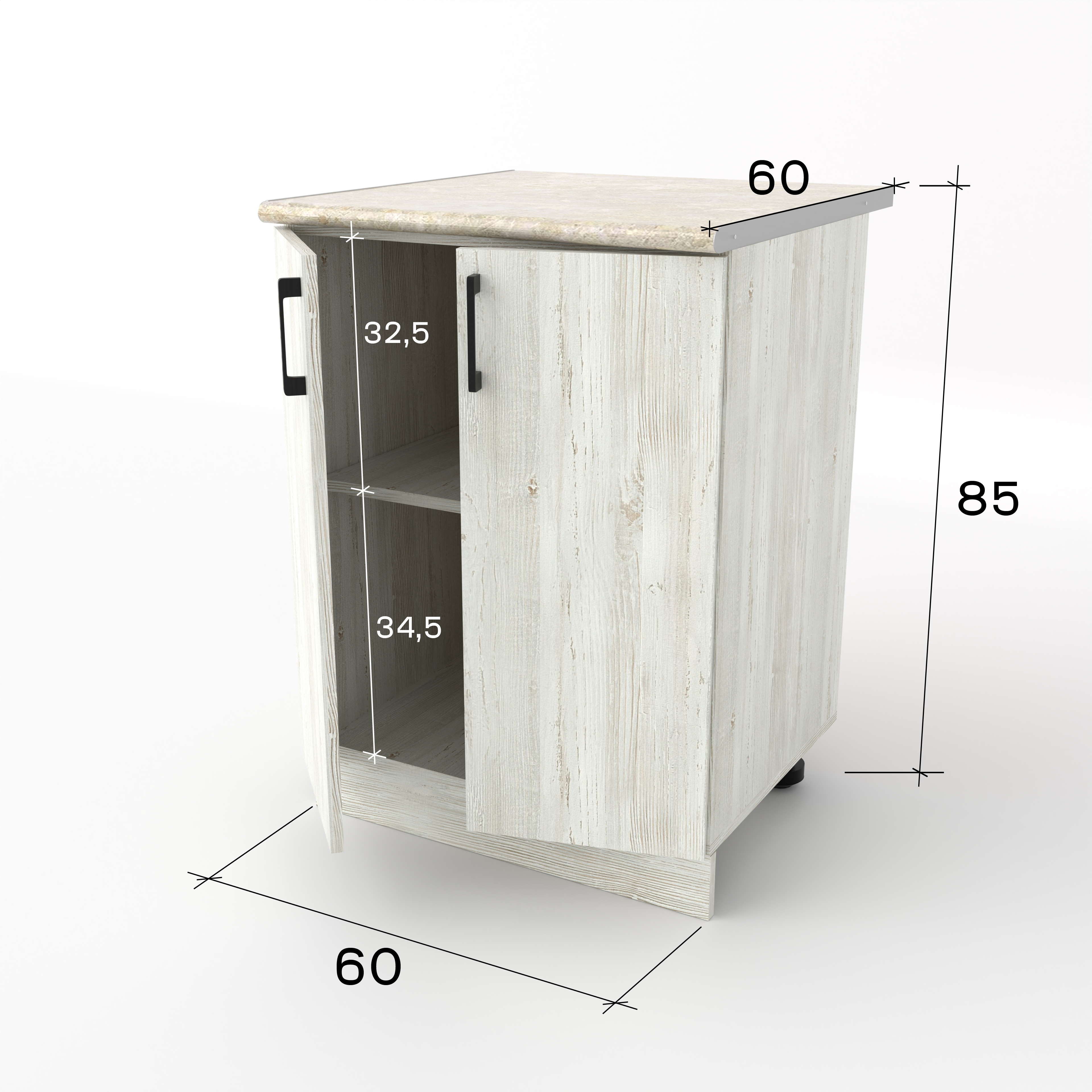 Стол разделочный 60 см Сосна в Барнауле купить