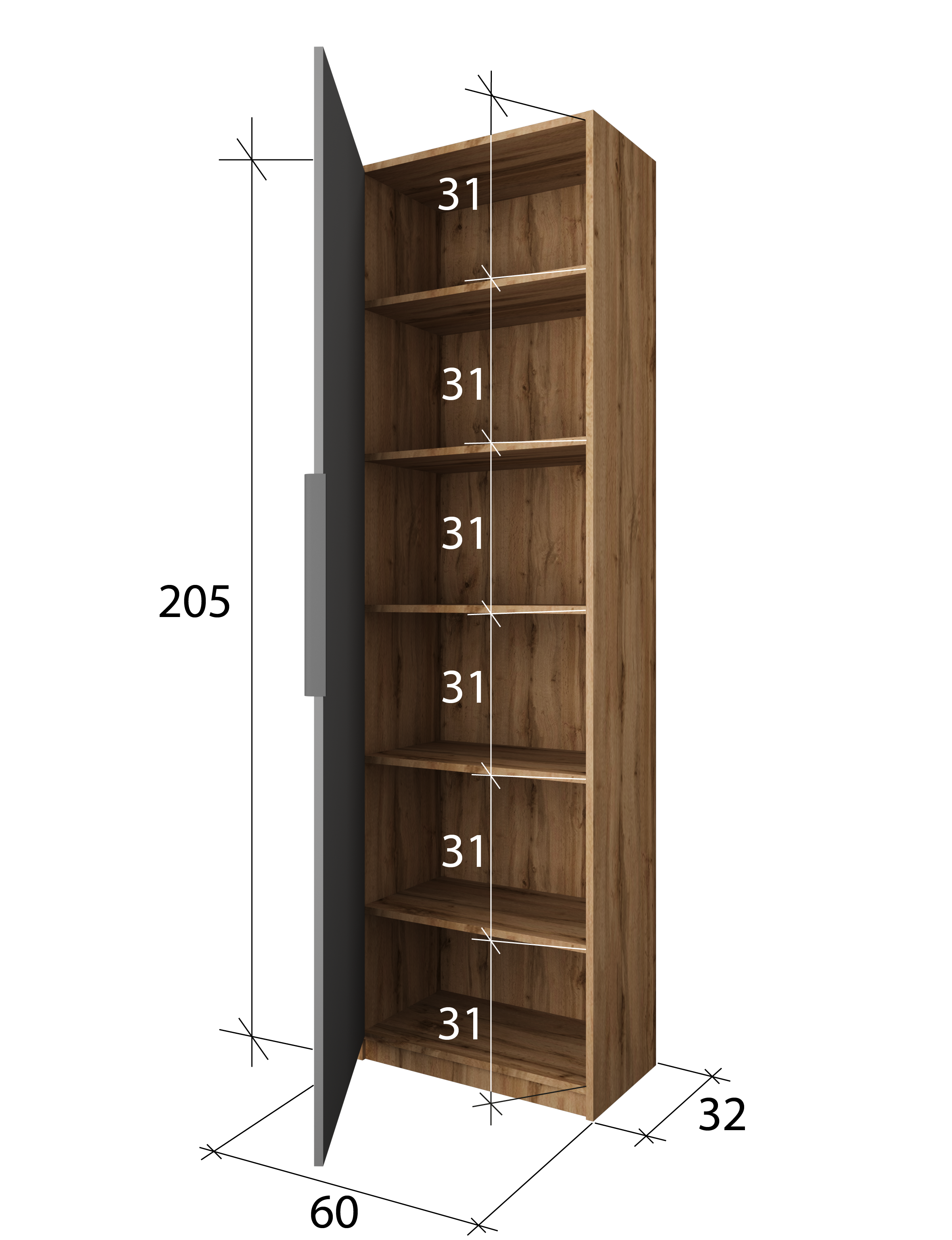 Шкаф 205*60*35 см в Барнауле купить
