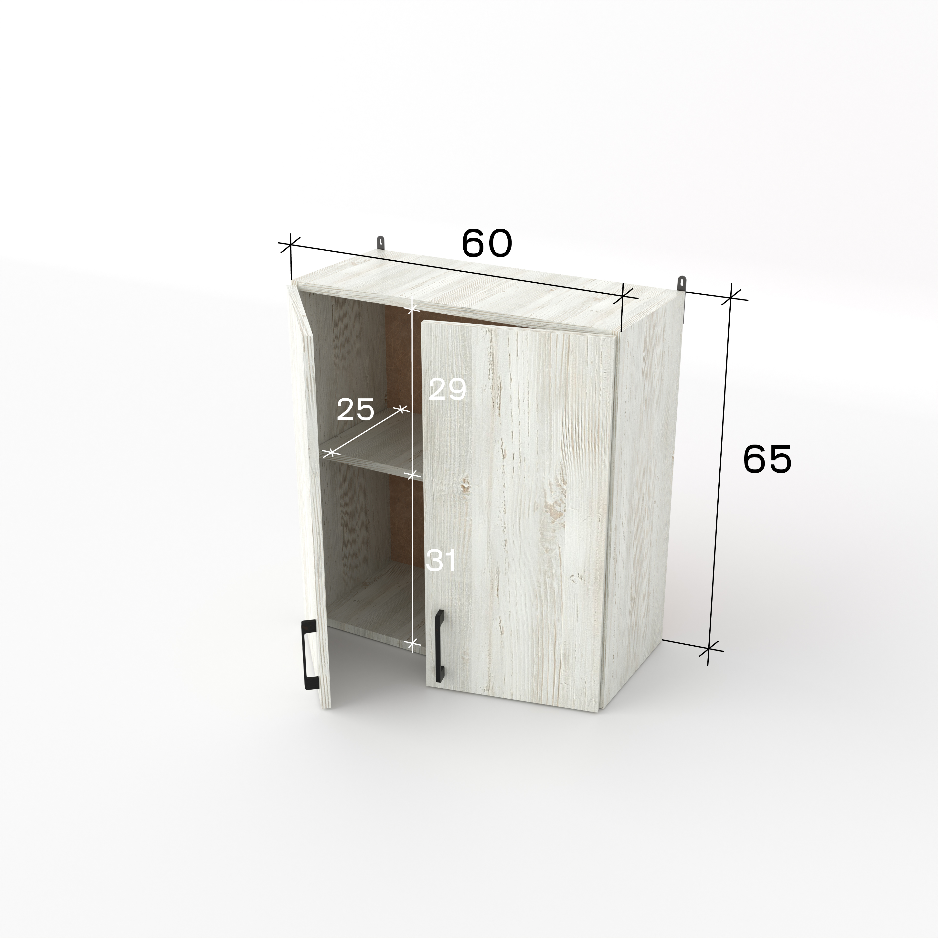 Шкаф навесной 60 см Сосна в Барнауле купить