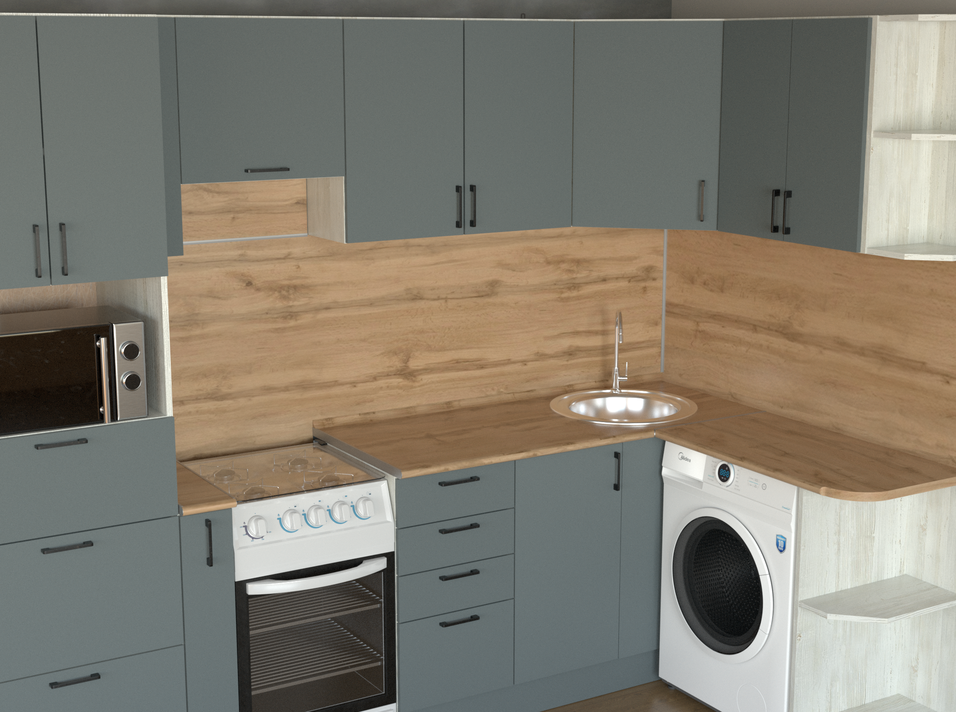 Кухонный гарнитур угловой №7 в Барнауле купить