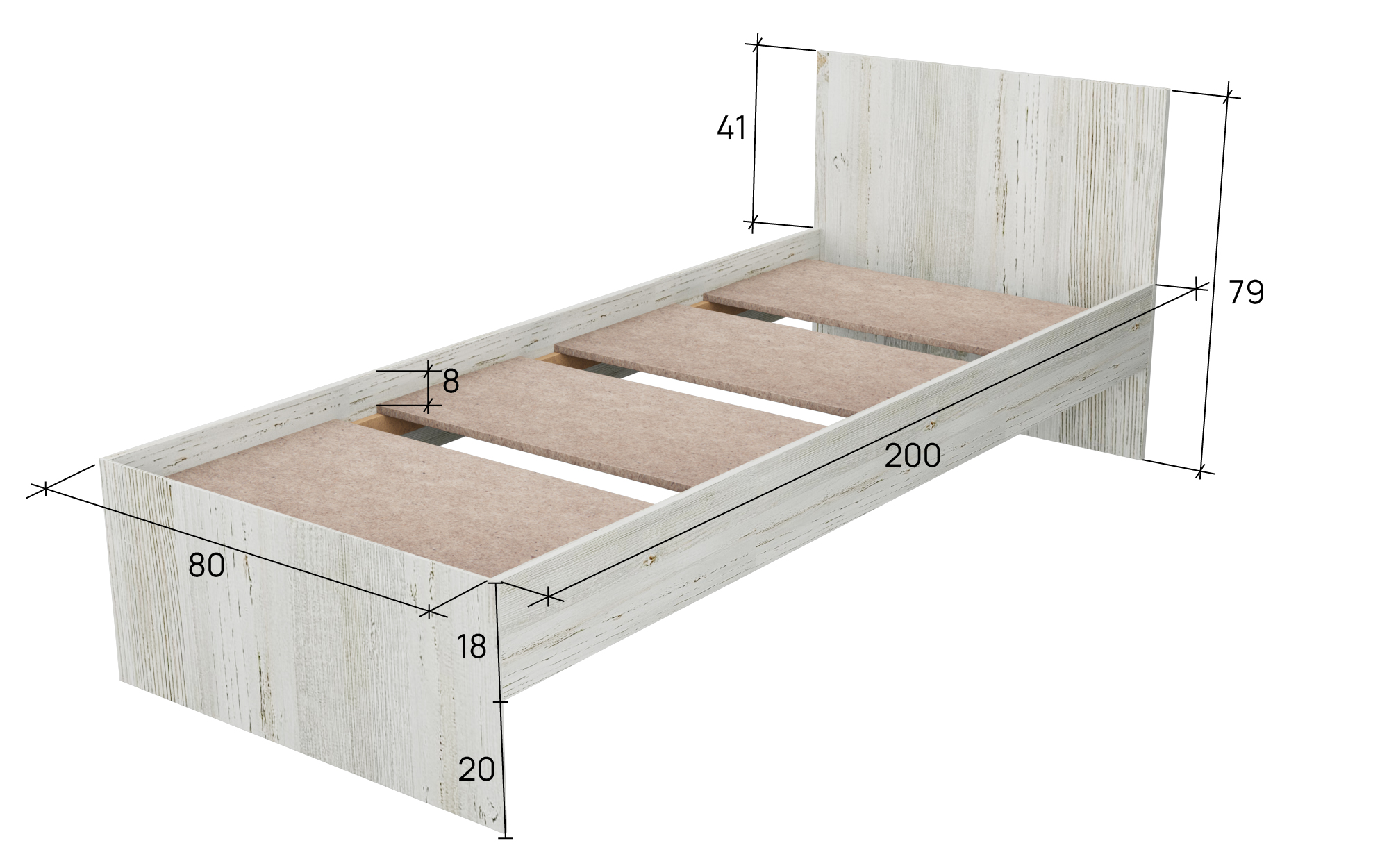 Кровать 80*200 см в Барнауле купить