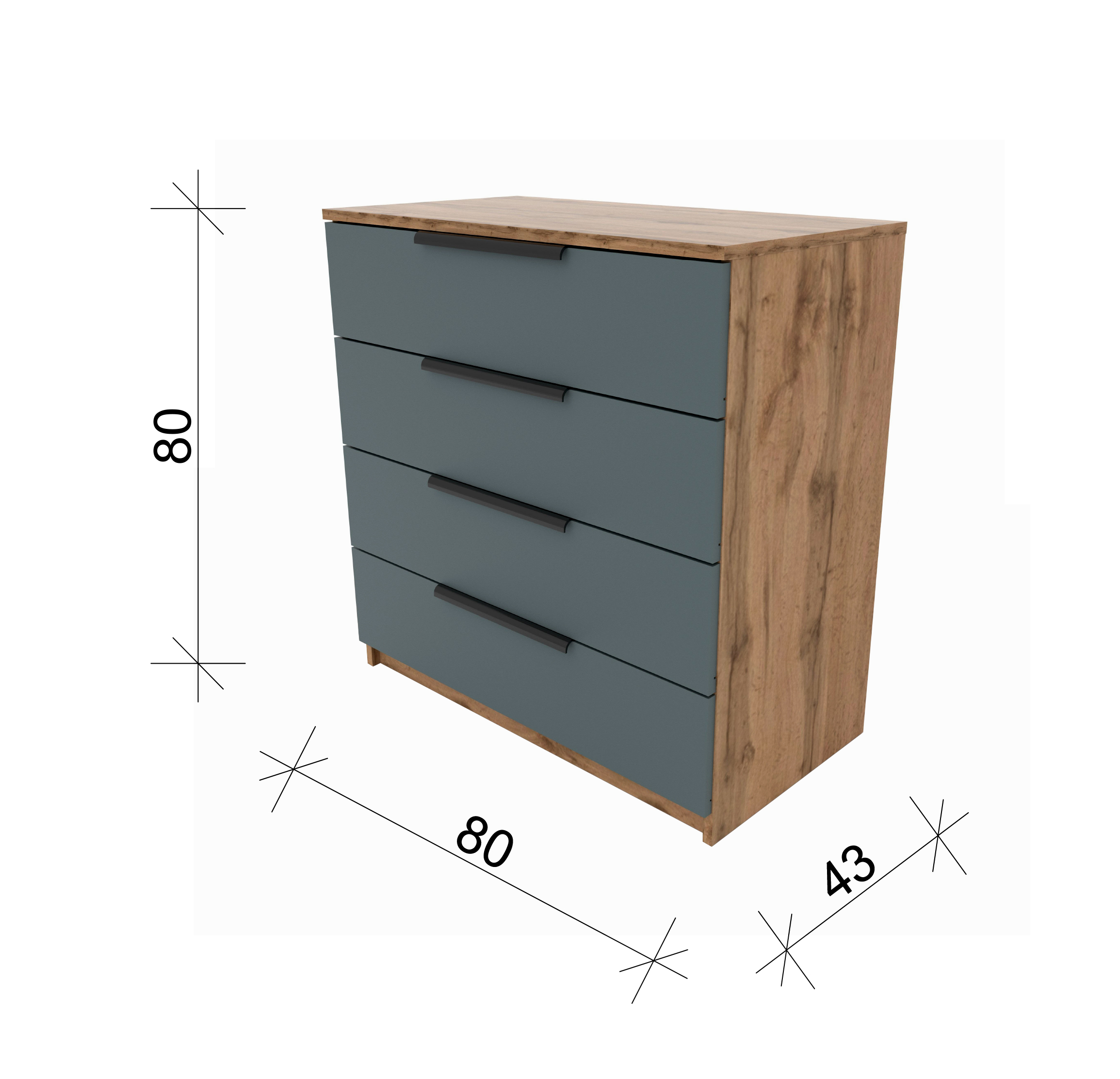 Комод СМАРТ 80*80*43 см в Барнауле купить