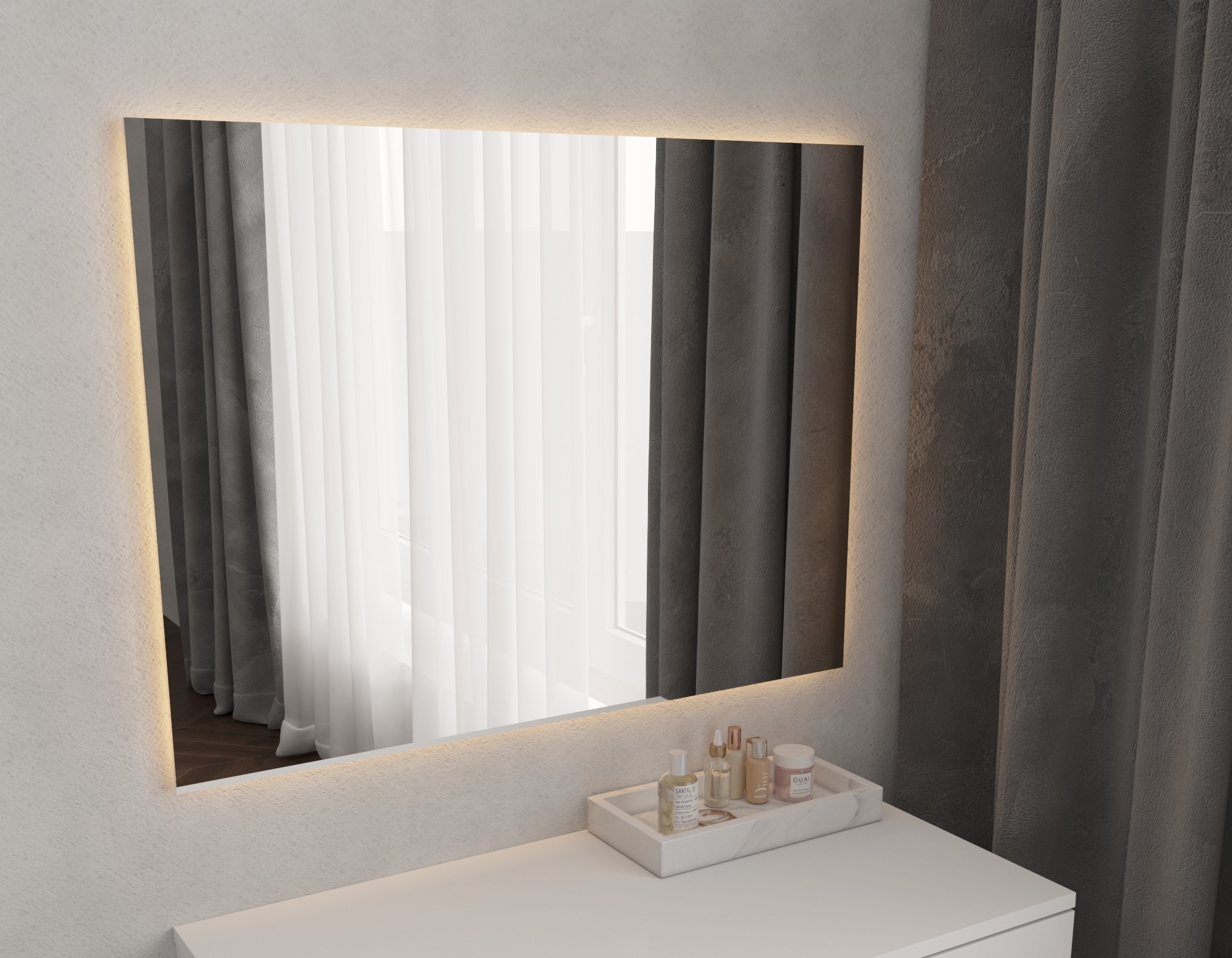 Зеркало с подсветкой 60*80 см. в Барнауле купить