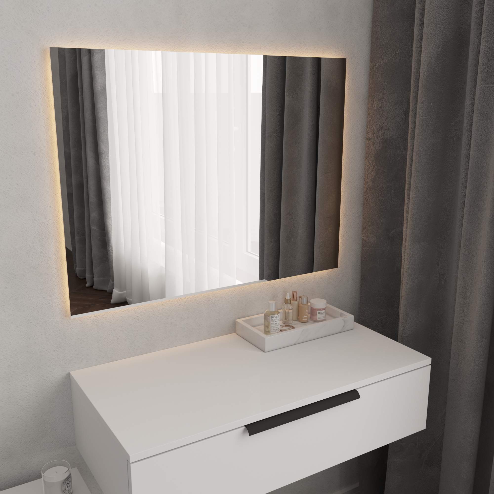 Зеркало с подсветкой 60*80 см. в Барнауле купить