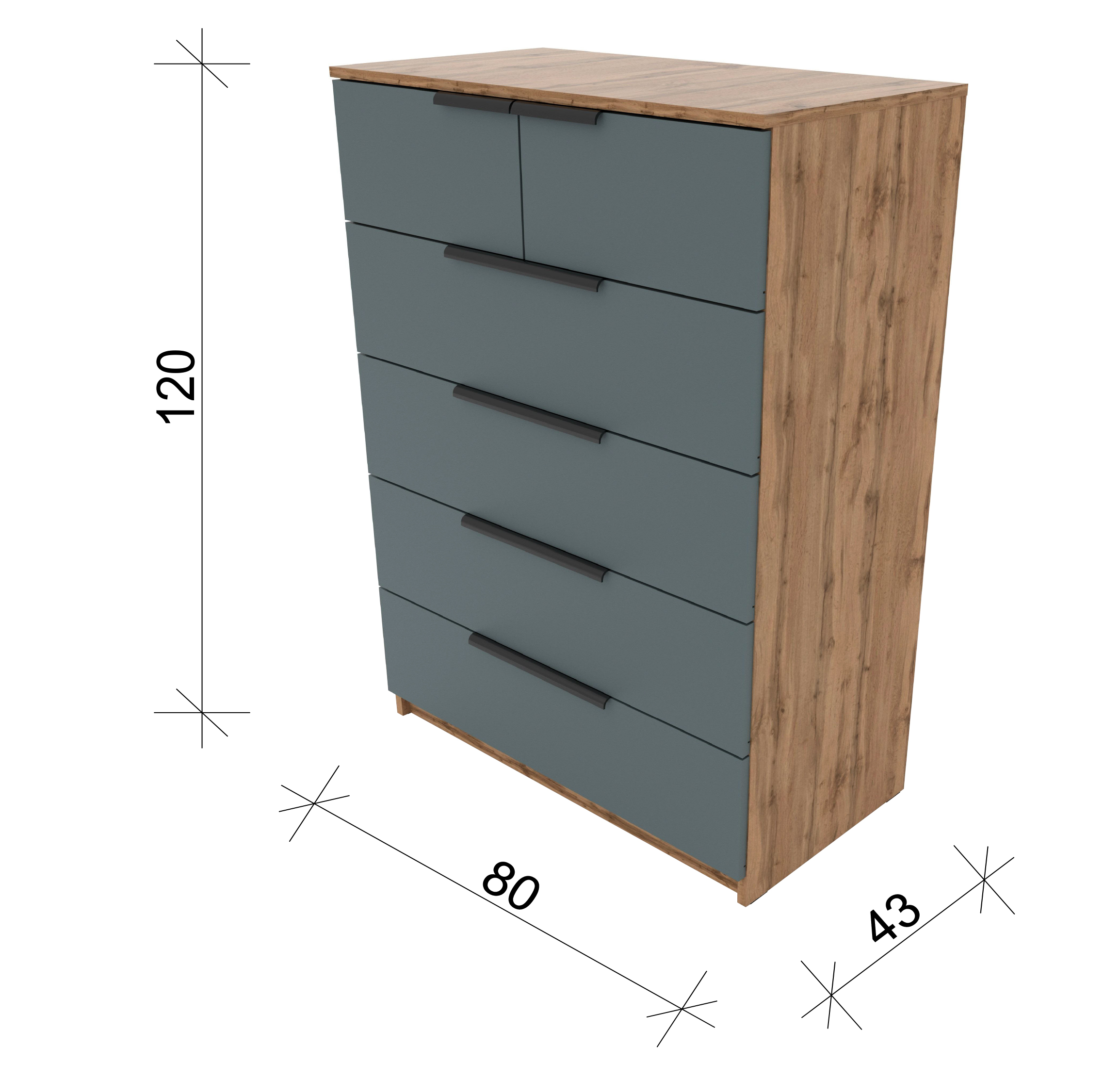 Комод SMART 120*80*43 см в Барнауле купить