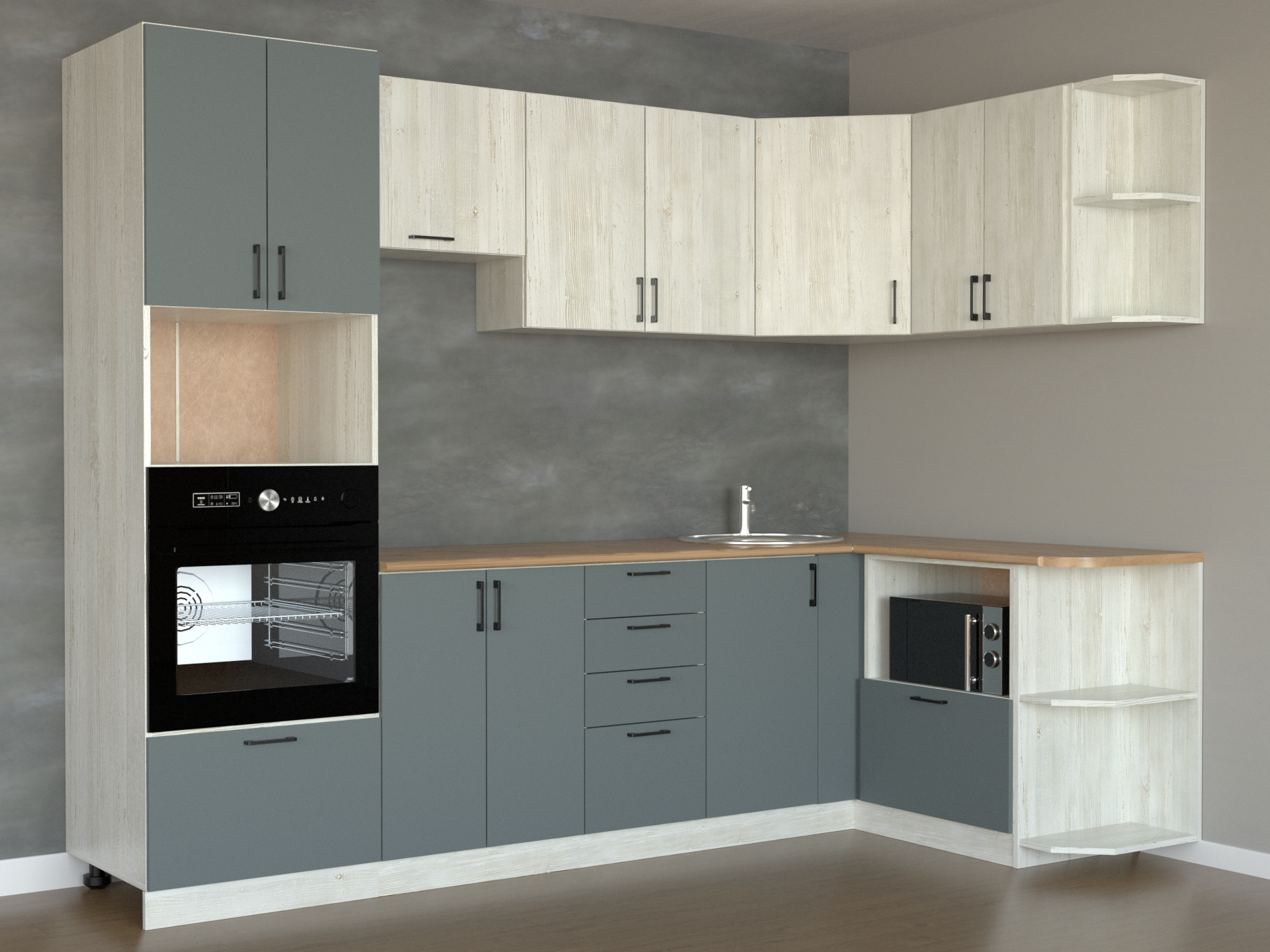 Кухонный гарнитур угловой 3 в Барнауле купить