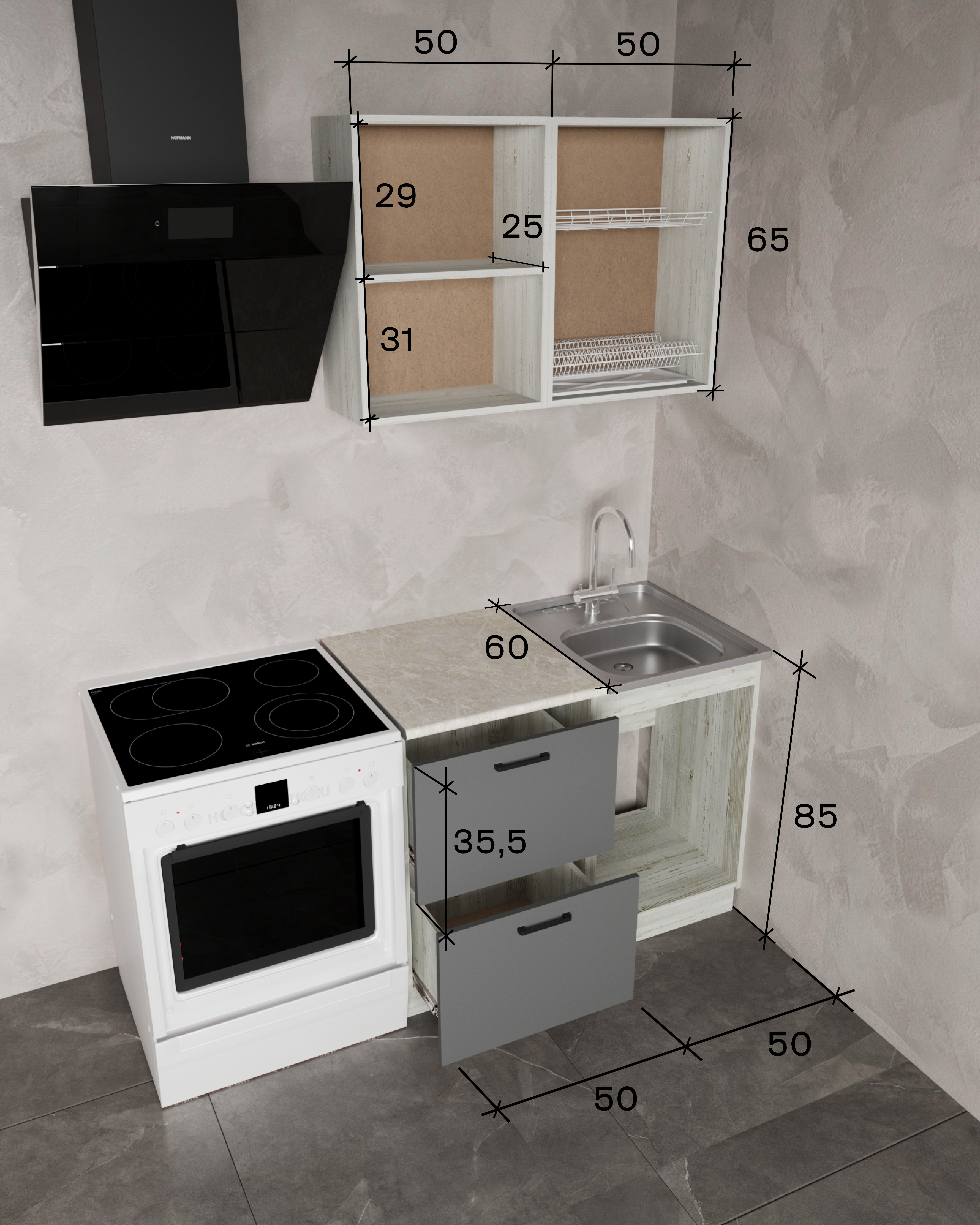 Кухонный гарнитур 1 м в Барнауле купить